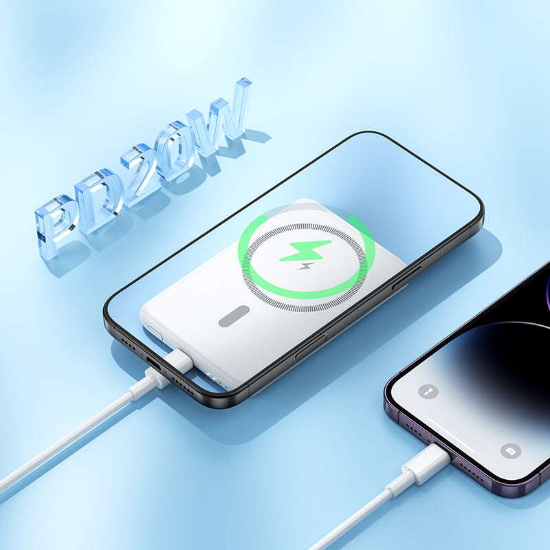 HOCO J140A PD20W MagSafe Magnetic Wireless Charging 5000mAh Power Bank (3C/CCC Certified) (A+)