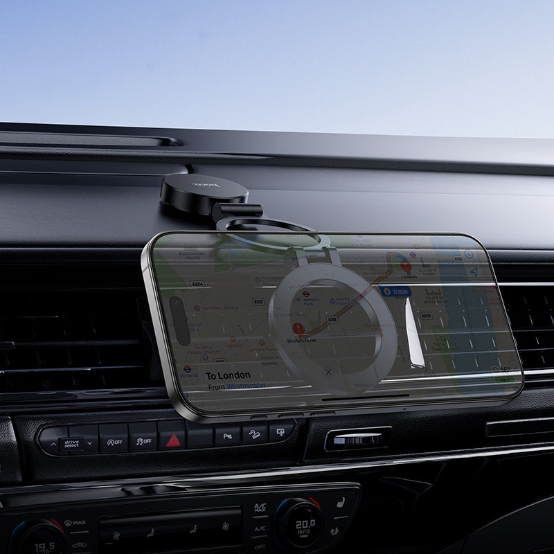 HOCO H98 Ring Folding Magnetic Phone Holder for Center Console