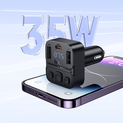 HOCO E87 35W(1A1C) Car Charger with Bluetooth + FM Transmitter