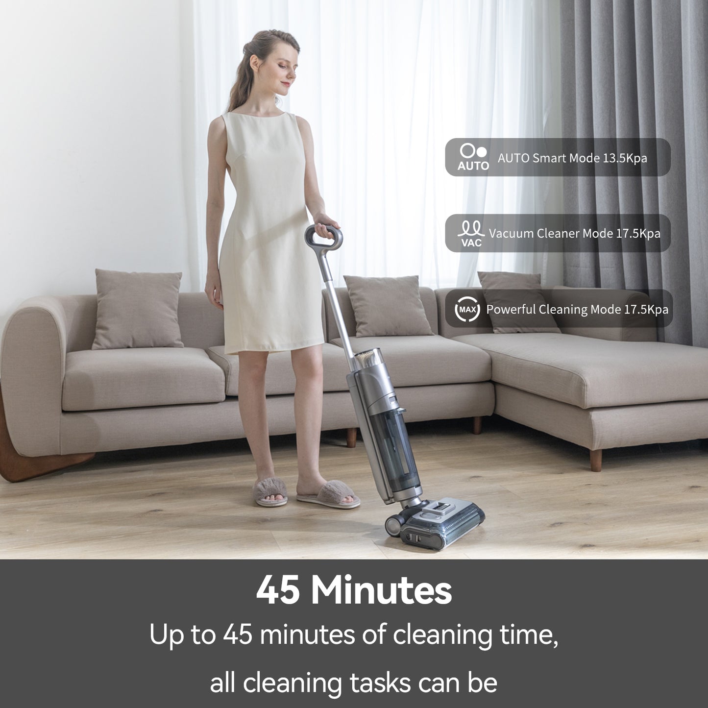 Redroad W13 Smart Cordless All in One Wet Dry Multi-Surface Vacuum and Hard Floor Cleaner