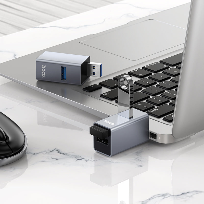 HOCO HB54 USB to USB2.0 x 2, USB3.0 3-in-1 Converter/Adapter/Hub