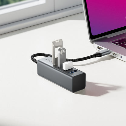 HOCO HB1C 4-in-1 Type-C to USB3.0*4 Converter/Adapter/Hub