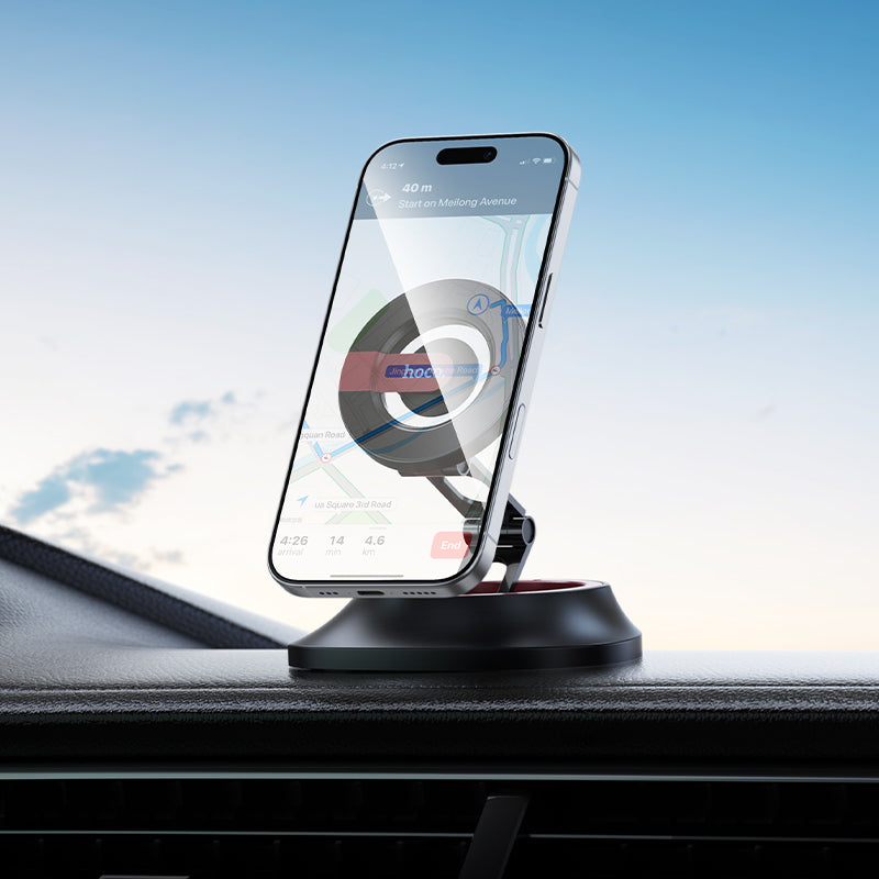 HOCO H90 Suction Cup Magnetic Car Holder for Windshield/Center Console