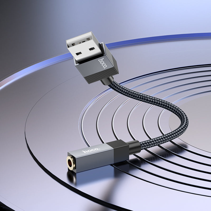 HOCO UPA32D Adapter USB-A to AUX 3.5mm Audio Converter
