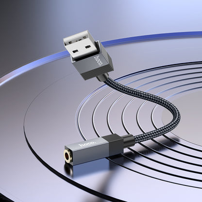 HOCO UPA32D Adapter USB-A to AUX 3.5mm Audio Converter