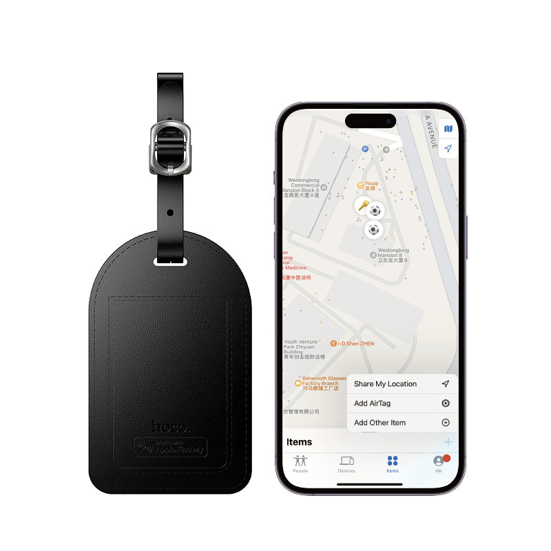 HOCO E91H Anti-Loss Smart Luggage Tag (Wireless Charging Model) (Apple Only)