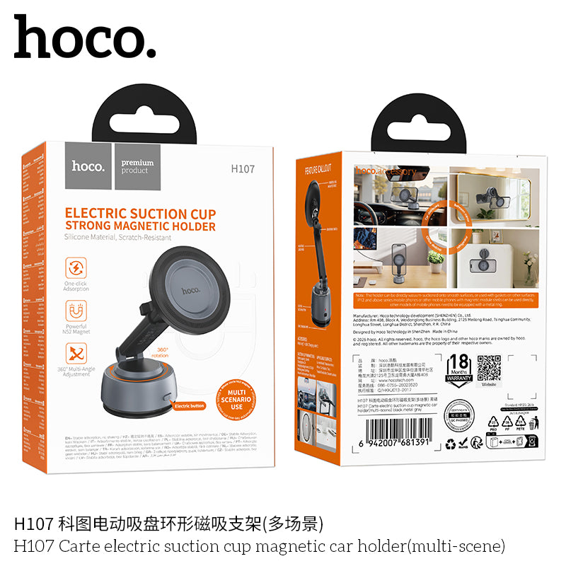 H107 Carte electric suction cup magnetic car holder(multi-scene)