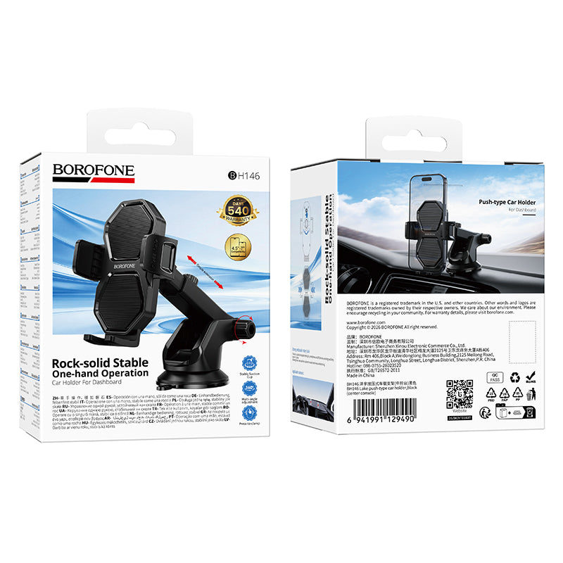 HOCO BOROFONE BH146 Push-type Car Holder for Center Console