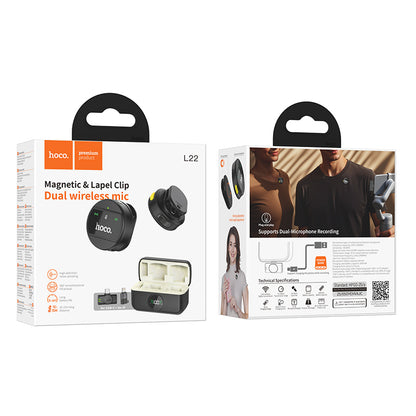 HOCO L22 2-in-1 Wireless Digital Microphone (Lightning/Type-C)