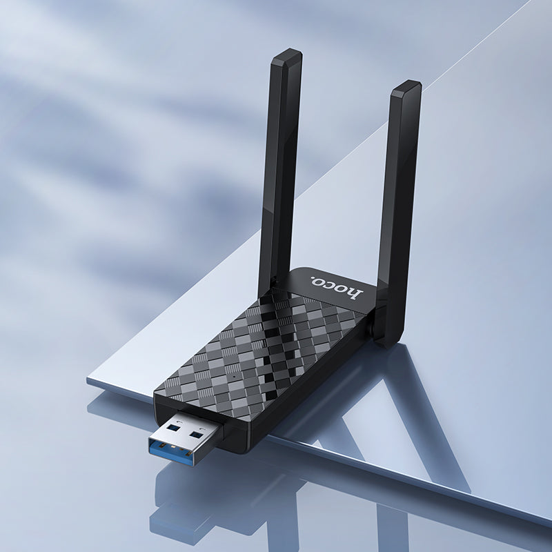 HOCO HI34 WiFi6 USB External Dual Antenna Wireless Network Card