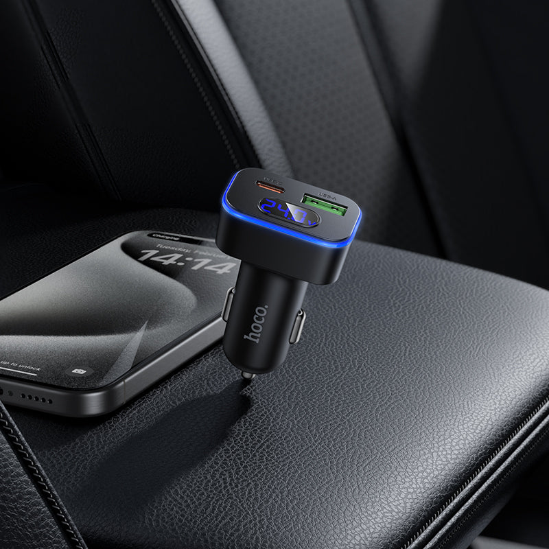 HOCO Z63B 48W QC3.0 Digital Display Car Charger (1C1A)