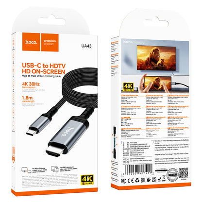 HOCO UA43 Type-C Male to HDTV HDMI Male Cable
