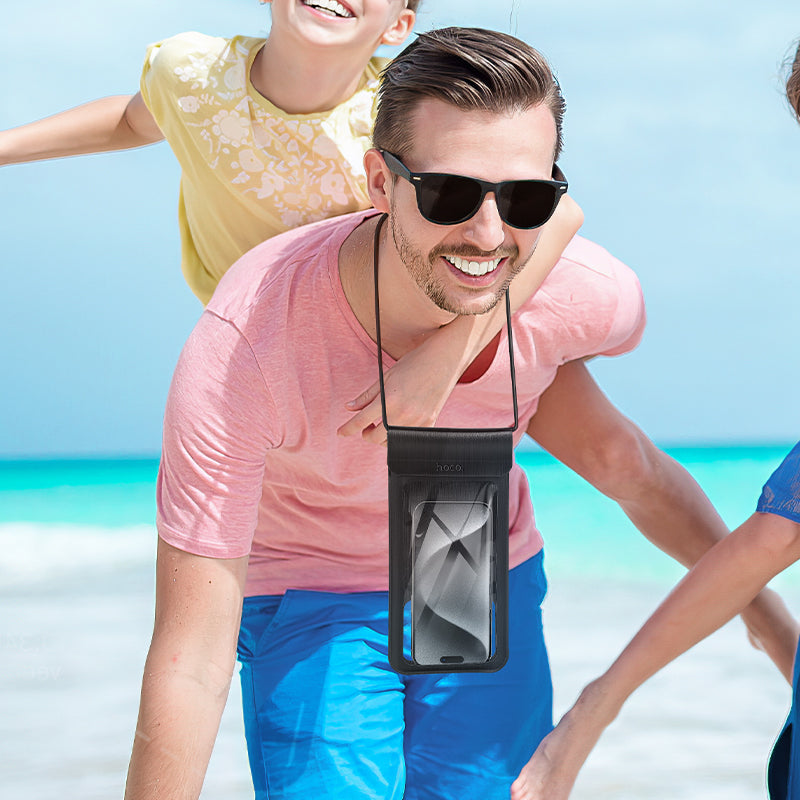 HOCO HX53 Waterproof Leather Mobile Phone Pouch