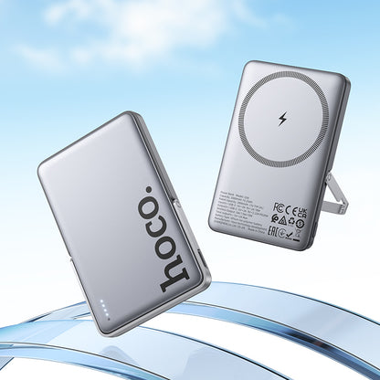 HOCO Q36 PD20W 5000mAh MagSafe Magnetic Wireless Charging Power Bank with Stand (3C/CCC Certified) (A+)