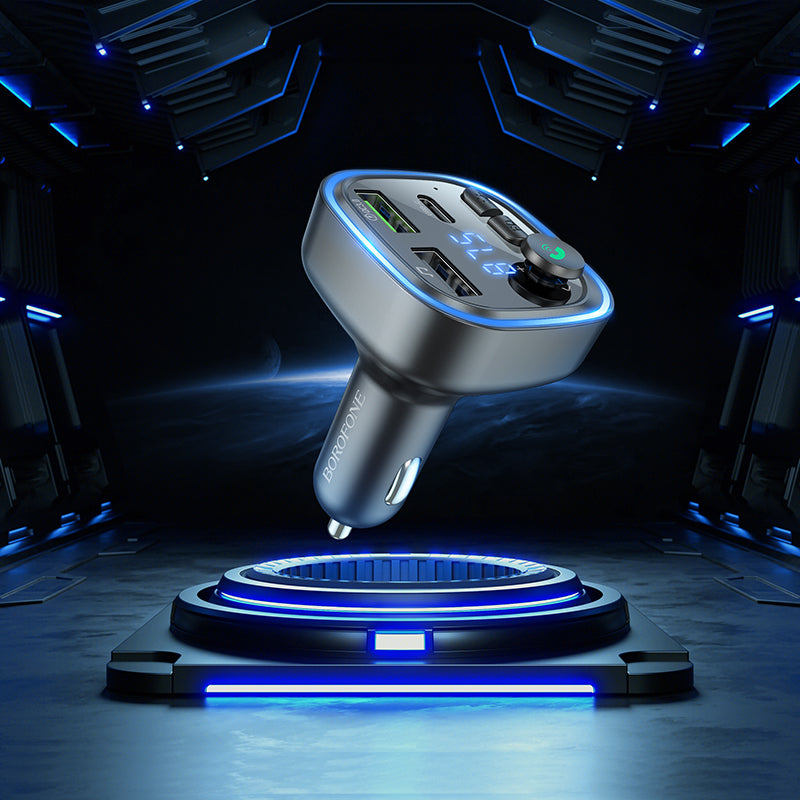 HOCO BC48 QC3.0 Car Charger with Bluetooth 5.0 + FM Transmitter