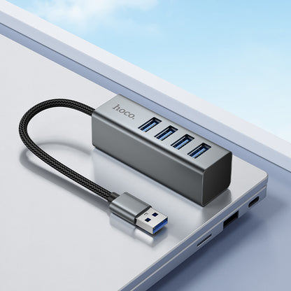 HOCO HB1B 4-in-1 USB to USB3.0*4 Converter/Adapter/Hub