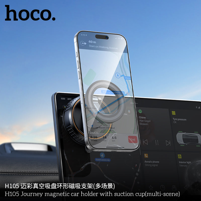 H105 Journey magnetic car holder with suction cup(multi-scene)