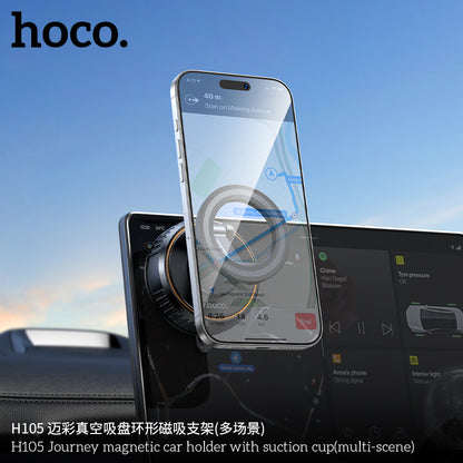 H105 Journey magnetic car holder with suction cup(multi-scene)