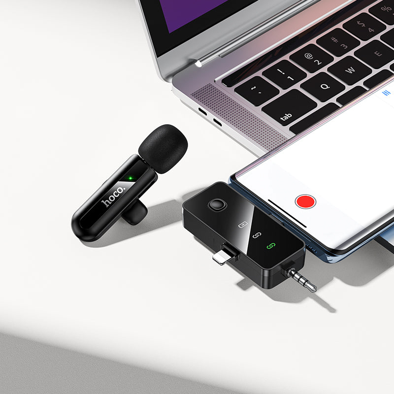 HOCO L20B Wireless Microphone (Lightning/Type-C/3.5)