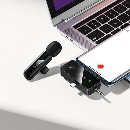 HOCO L20B Wireless Microphone (Lightning/Type-C/3.5)
