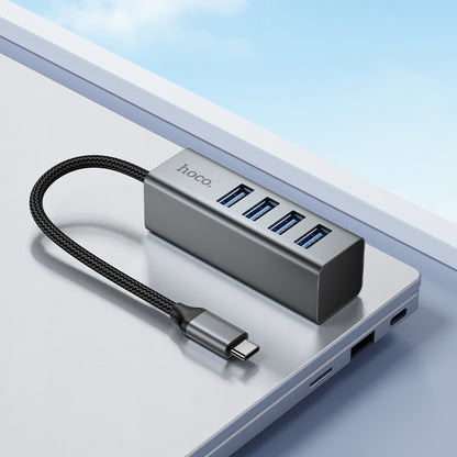 HOCO HB1C 4-in-1 Type-C to USB3.0*4 Converter/Adapter/Hub