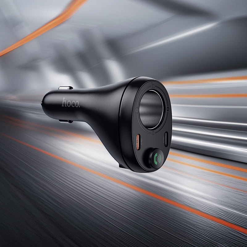 HOCO E88 35W(2C) Cigarette Lighter Car Charger with Bluetooth + FM Transmitter