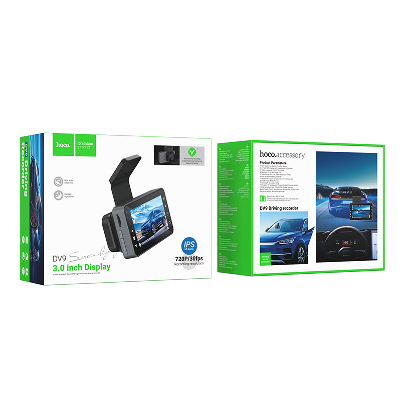 HOCO DV9 Driving Recorder with 3-inch Display (720P)