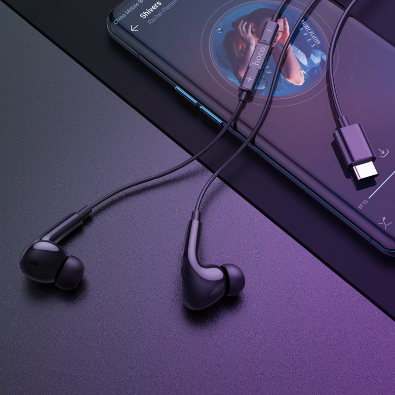 HOCO M101 Pro Type-C Wire-Controled Digital Earphones with Microphone