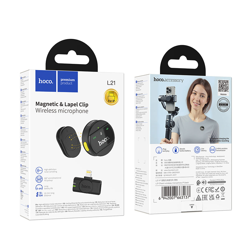 HOCO L21 Wireless Microphone (Lightning)