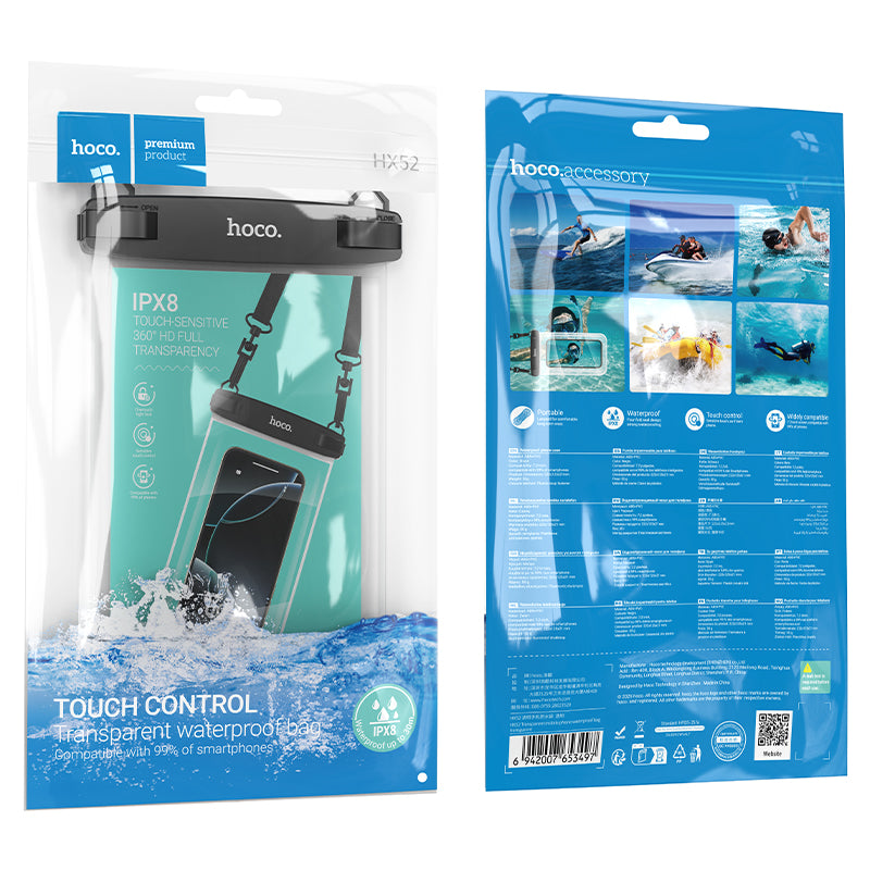 HOCO HX52 Transparent Waterproof Mobile Phone Pouch