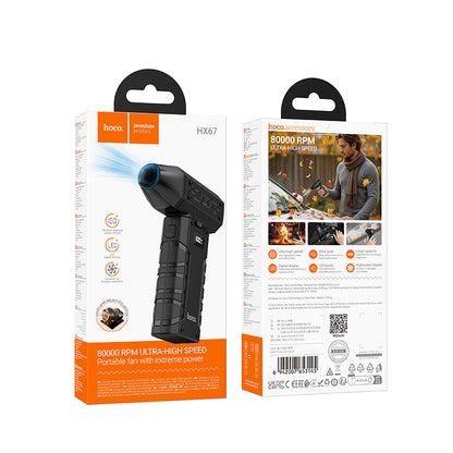 HOCO HX67 Ultra-High Speed Portable Force Fan 80000RPM