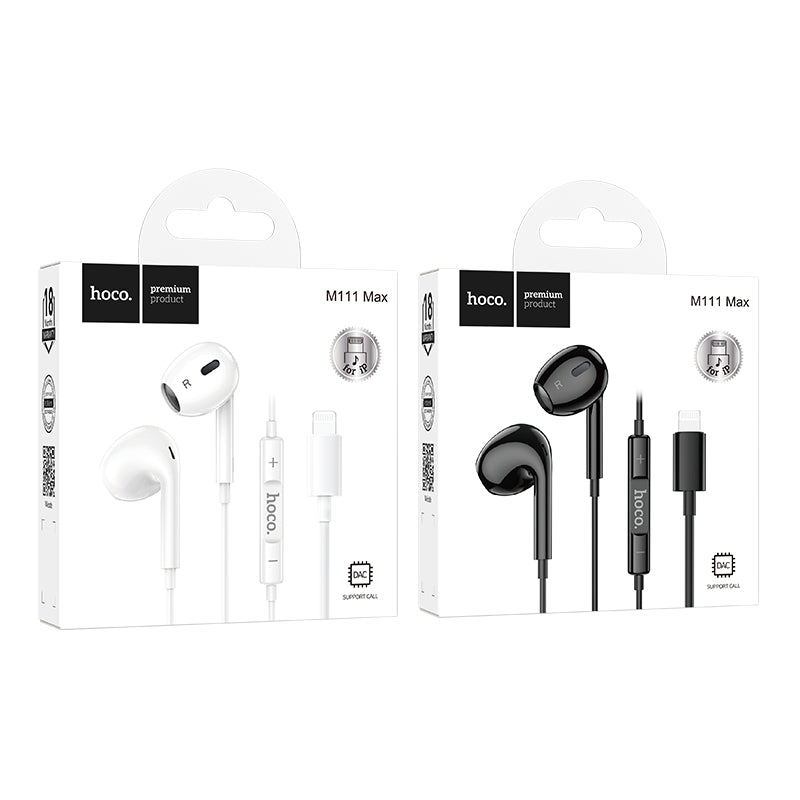 HOCO M111 Max Lightning Wire-Controled Digital Earphones with Microphone