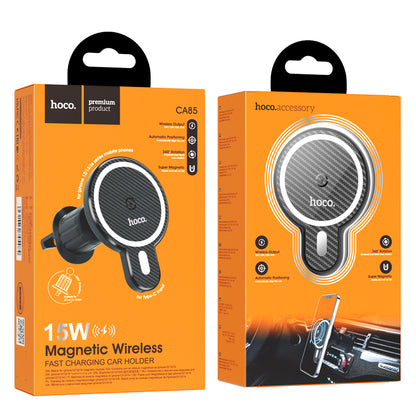 HOCO CA85 Magnetic Wireless CHarging Car Holder for Air Outlet