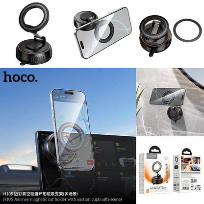 H105 Journey magnetic car holder with suction cup(multi-scene)