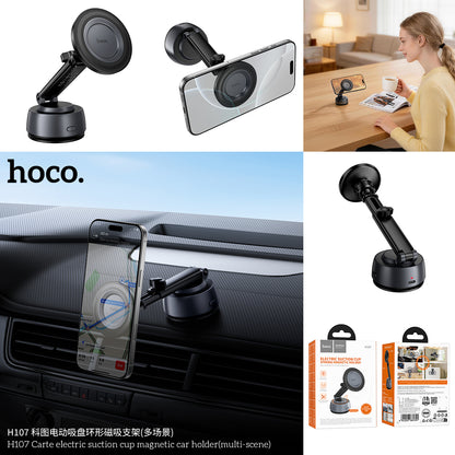 H107 Carte electric suction cup magnetic car holder(multi-scene)