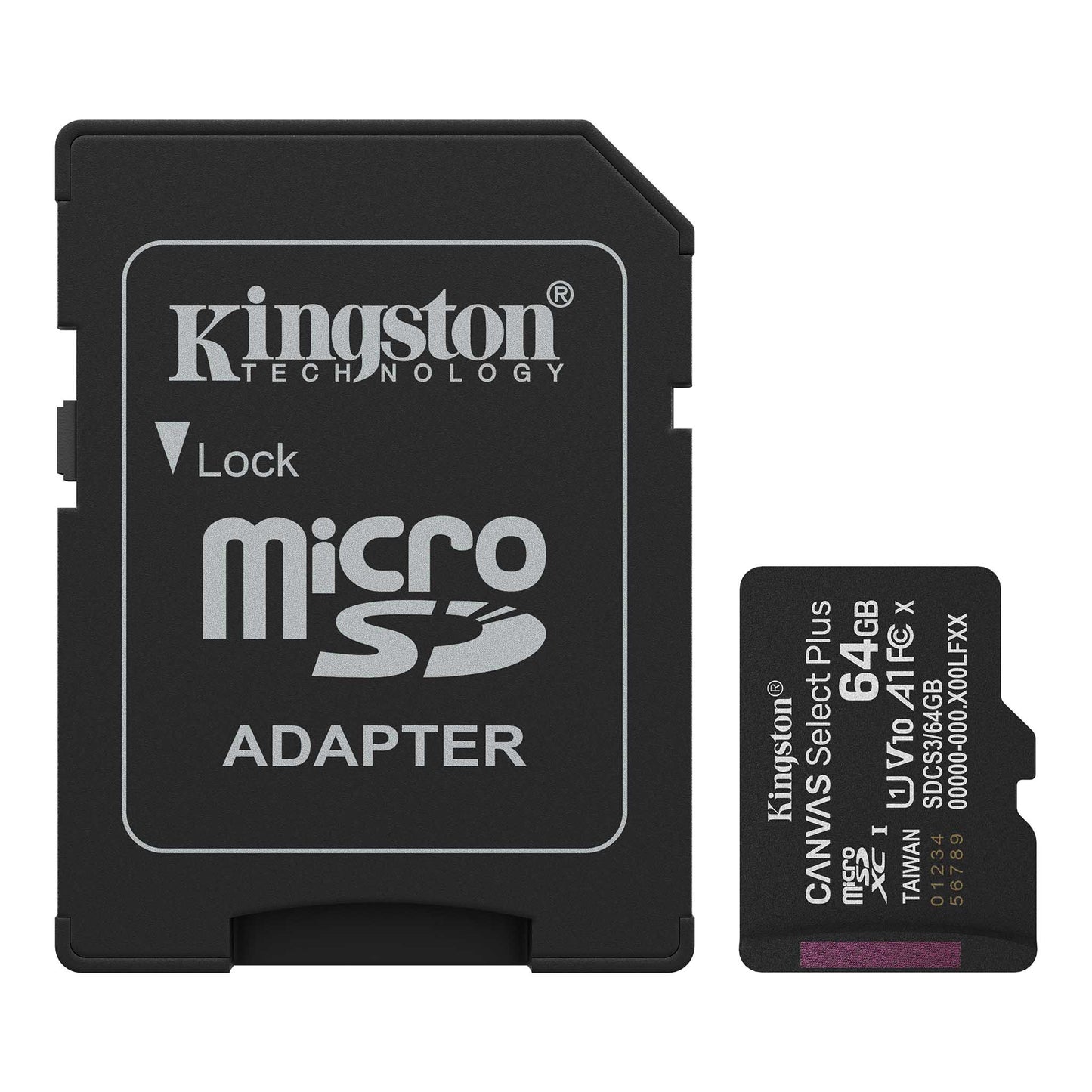 Kingston SDCS3/64GB Micro SD Card with Adapter 64GB