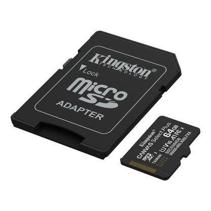 Kingston SDCS3/64GB Micro SD Card with Adapter 64GB