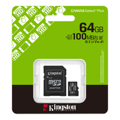 Kingston SDCS3/64GB Micro SD Card with Adapter 64GB
