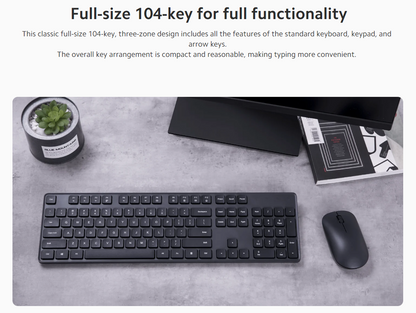 Xiaomi Wireless Keyboard and Mouse Combo WXJS01YM