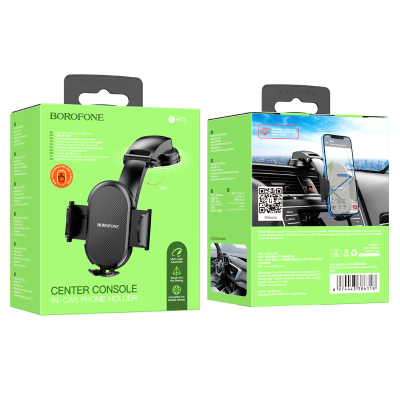 HOCO BOROFONE BH73 Push-type Car Holder for Center Console