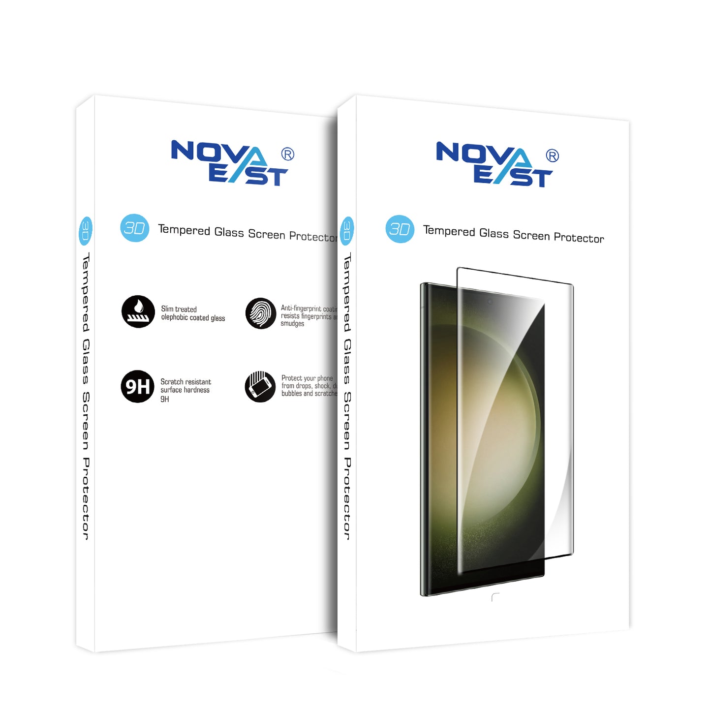 NOVAEAST Tempered Glass Screen Protector for SAMSUNG Devices 1 Sheet
