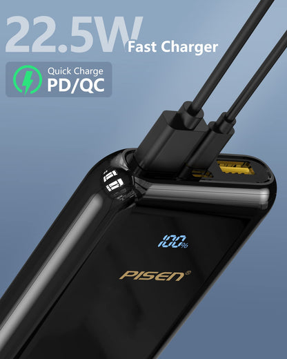 PISEN BL-D68LS PD 22.5W Power Bank 10000mAh with LED Display