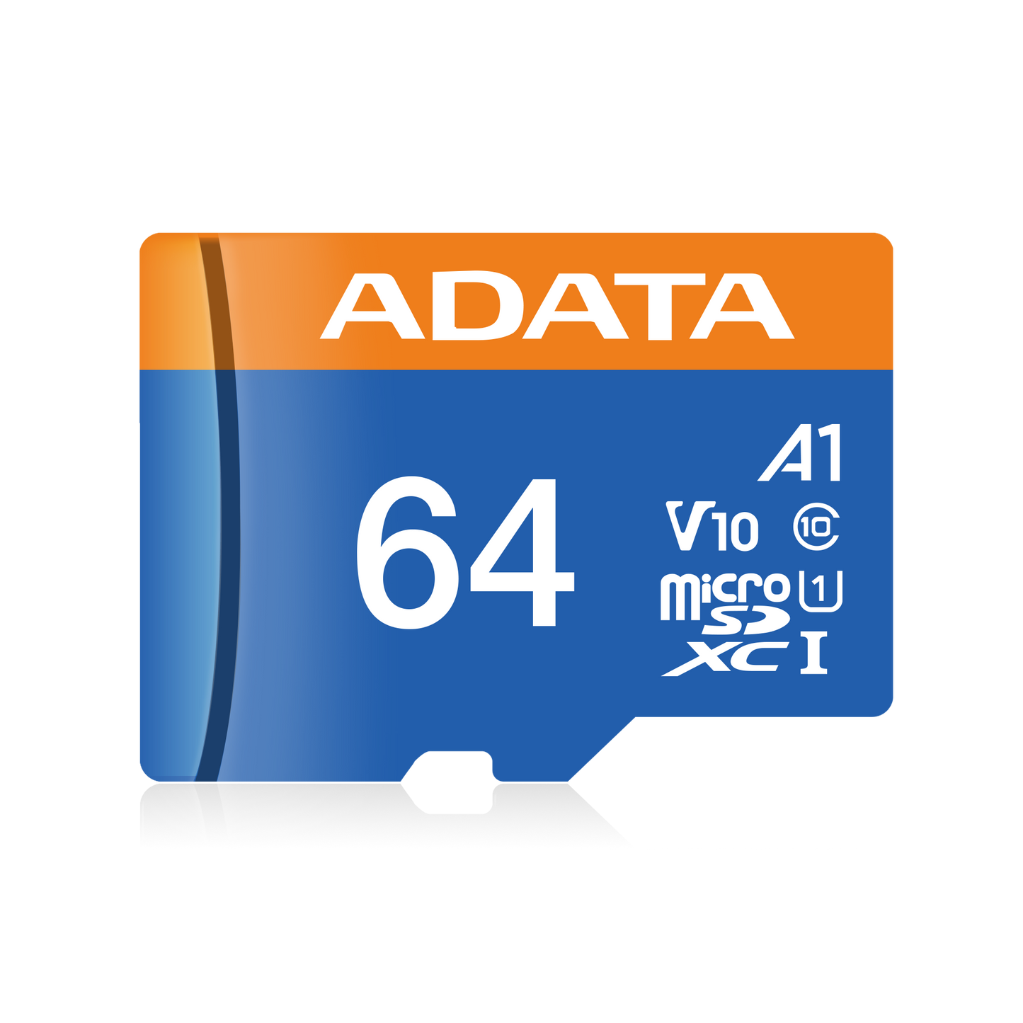 ADATA 64GB Micro SD Card with Adapter AUSDX64GUICL10A1-RA1