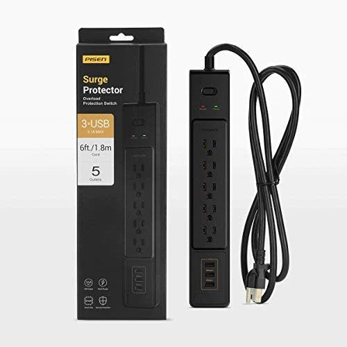 PISEN 503-US Surge Protector Power Strip